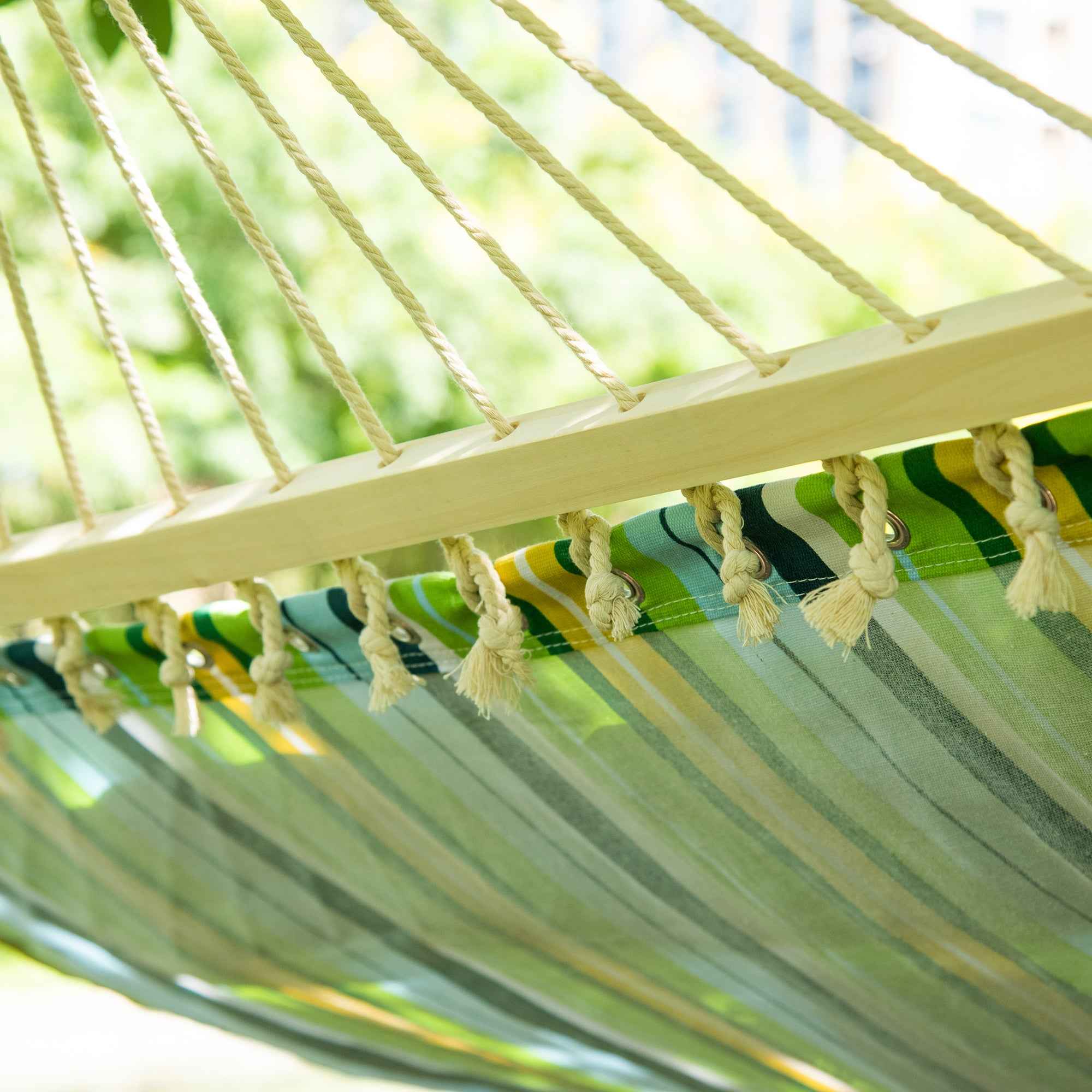 Outsunny Garden Hammock for 1-2 People Max 180kg Indoor and Outdoor with Removable Cushion 400x140cm