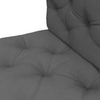 Outsunny 2-Piece Garden Cushion Set for Sofas and Pallets in Polyester with Thick Filling, Grey