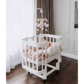 NIKA Convertible Cot – All White - Grows with Your Child from Birth to 5 Years
