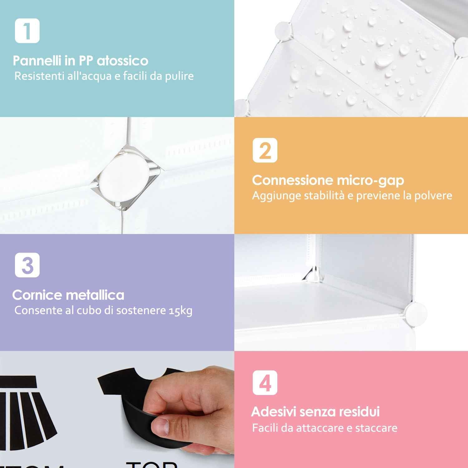 HOMCOM Space-Saving Shoe Cabinet, Plastic Entryway Shoe Rack, Modular Wardrobe for Living Room and Entryways, Shoe Rack, Multipurpose 75x37x73cm, White