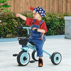 Children's Tricycle for 2-5 Years with Adjustable Seat and Bell, 70.5x50x58cm, Blue