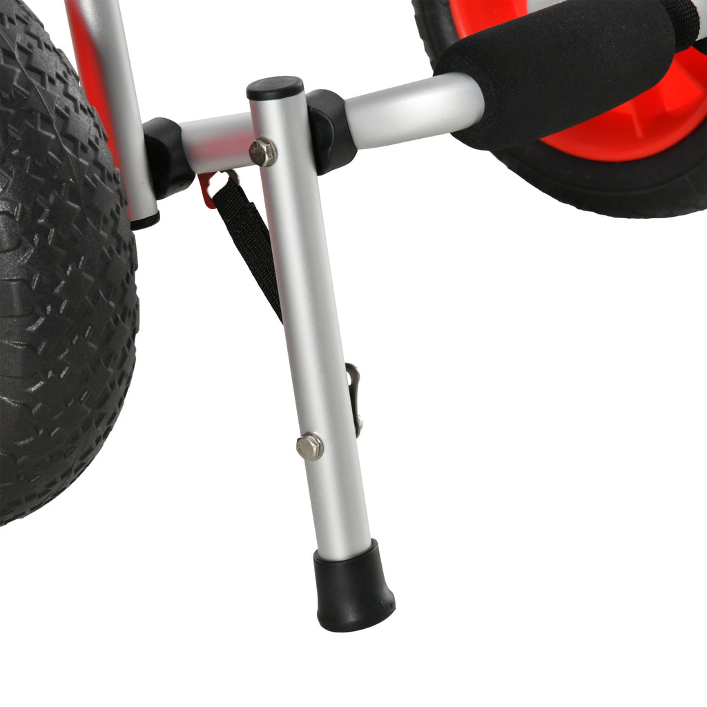 Folding Kayak Cart 25cm Tires Suitable for All Surfaces Max 70kg Aluminum 62x35x30cm
