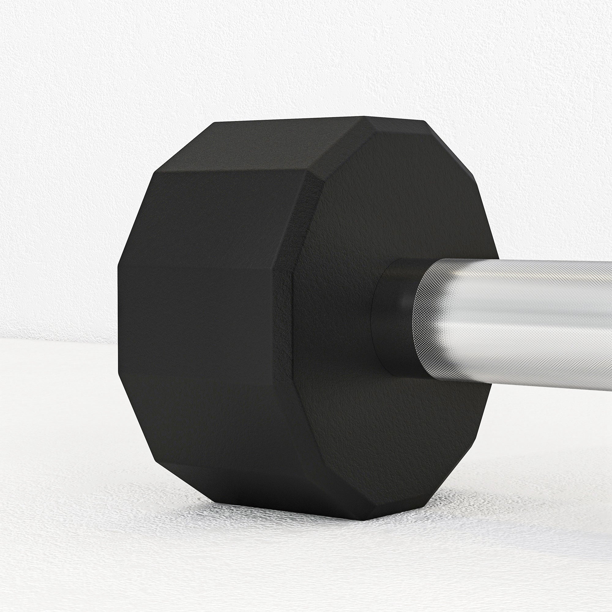 SPORTNOW Set of 2 12-sided Dumbbells weighing 12 kg in Metal and Rubber with Non-Slip Grip, 26x14x14 cm, Black