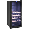 HOMCOM 92L Wine Refrigerator with Adjustable Shelves for 20 Bottles and 50 Cans, 43x45x94 cm, Black