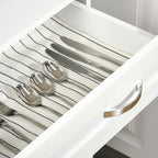 Modern Kitchen Cabinet with 2 Cabinets, Glass Doors and Adjustable Shelves, 80x48x170 cm, White