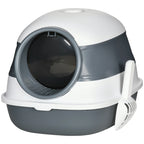 Cat Litter Box with Scoop and Deodorizer, Foldable Design with Handle, 52x41x38 cm - Borge' Group Limited