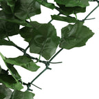 Outsunny PE Ivy Leaf Faux Hedge Roll for Balcony and Garden, 300x100 cm, Dark Green