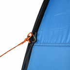 Camping and Beach Shower Tent with Zipper Door and Transport Bag, 126x124x189 cm, Blue