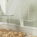Multi-Level Rodent Cage with Accessories Included, Made of Steel, PET and PS, 73x47x80 cm, White