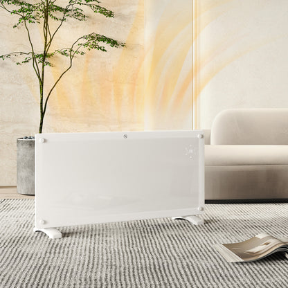 Convection Heater 2000W with Adjustable Temperature with Remote Control and Timer, 87x21.5x44.5 cm, White