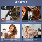 HOMCOM Helmet Hair Dryer 1180W with Adjustable Height with 60 Minute Timer and Swivel Wheels, 65x65x115-165 cm, Black - Borgè