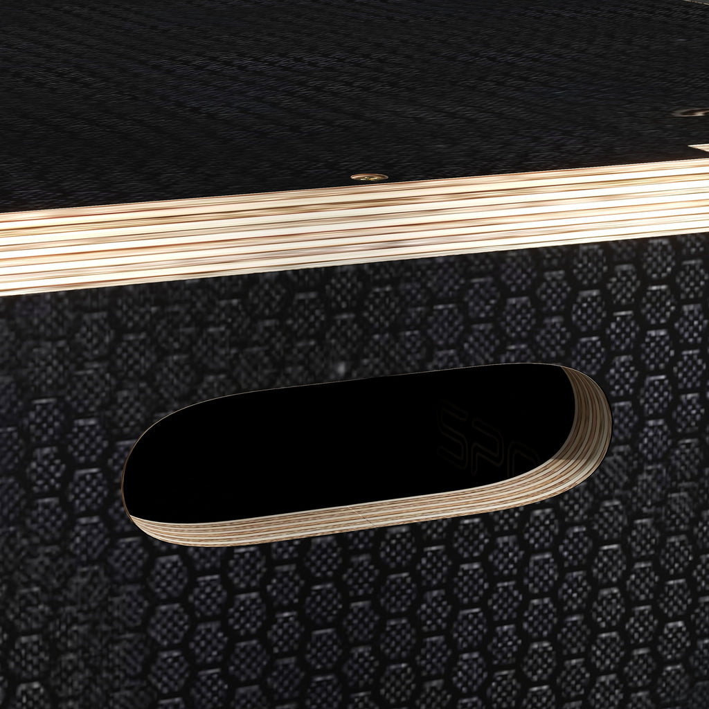 SPORTNOW Plyometric Jump Box at 3 Heights in Non-Slip Wood, 61-51-41cm, Black - Borgè
