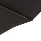 Double Garden Umbrella with Crank Opening, in Steel and Polyester, 460x270x240 cm, Black - Borge' Group Limited