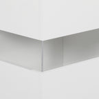 Modern Sideboard with LED Adjustable with Remote Control, 4 Drawers and 2 Cabinets, 120x34x70 cm, White