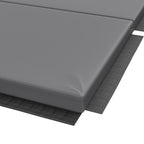 Foldable Gymnastics Mat, 5cm Thick and Non-Slip Fitness Mat, 180x80x5cm, Grey