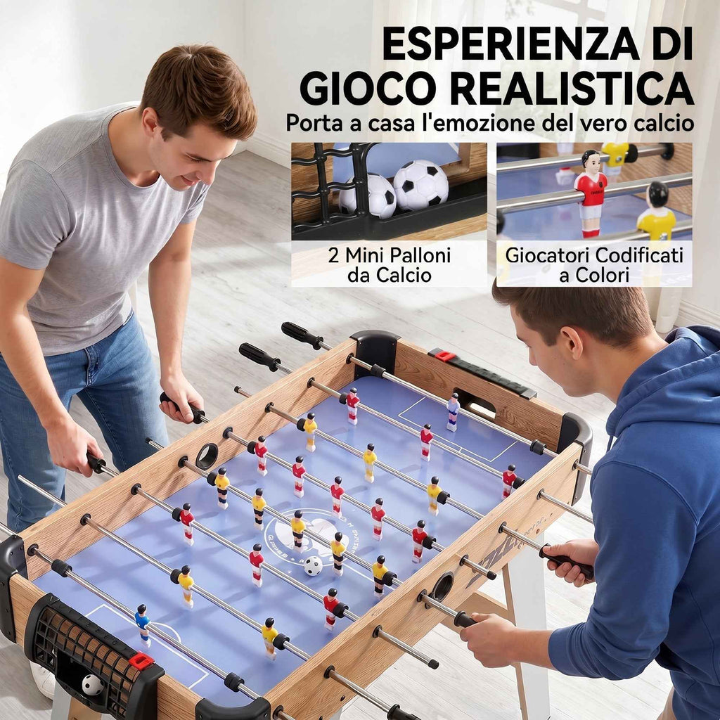 SPORTNOW Table Football: 89cm Mini Table, 2 Manual Scoreboards, Purple