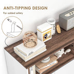 Homcom Modern Cooking Wooden Kitchen with lockers, drawer and open compartment, 105x39x83cm, white - Borgè