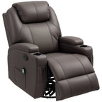 Reclining Massage Chair with 8 Massage Points and 5 Modes, 84x92x109cm, Dark Brown