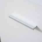 Homcom Modern Angular Wooden Desk with drawer, locker and shelves, office furniture and home, white - Borgè