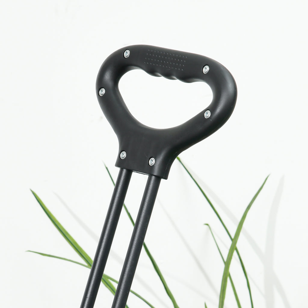 Outsunny garden trolley 110L with telescopic handle and 15l thermal bag in steel and fabric, blue - Borgè