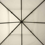 Outsunny Garden Gazebo Cover Replacement Roof Anti-UV Waterproof Polyester 3x3m Cream