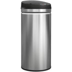 42L Motion Sensor Waste Bin with Automatic Opening, 30.5 x 30.5 x 68 cm, Black and Silver