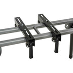 DURHAND Universal Extendable and Foldable Mitre Saw Stand, 150kg Capacity, Black and Silver