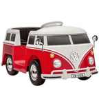 AIYAPLAY Volkswagen T1 Licensed Children's Electric Ride-On Car with MP3 Player, Metal and PP, 89x49x41.5 cm, Red