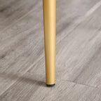 Set of 2 Modern Upholstered Dining Chairs with Upholstery and Backrest, Iron Legs for Kitchen, Living Room or Lounge in Modern Style, Green and Black, 50x56