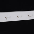 Jewellery Cabinet Adjustable Mirror Jewellery Box 20 LED Lights, Wood, White, 40x37x146 cm