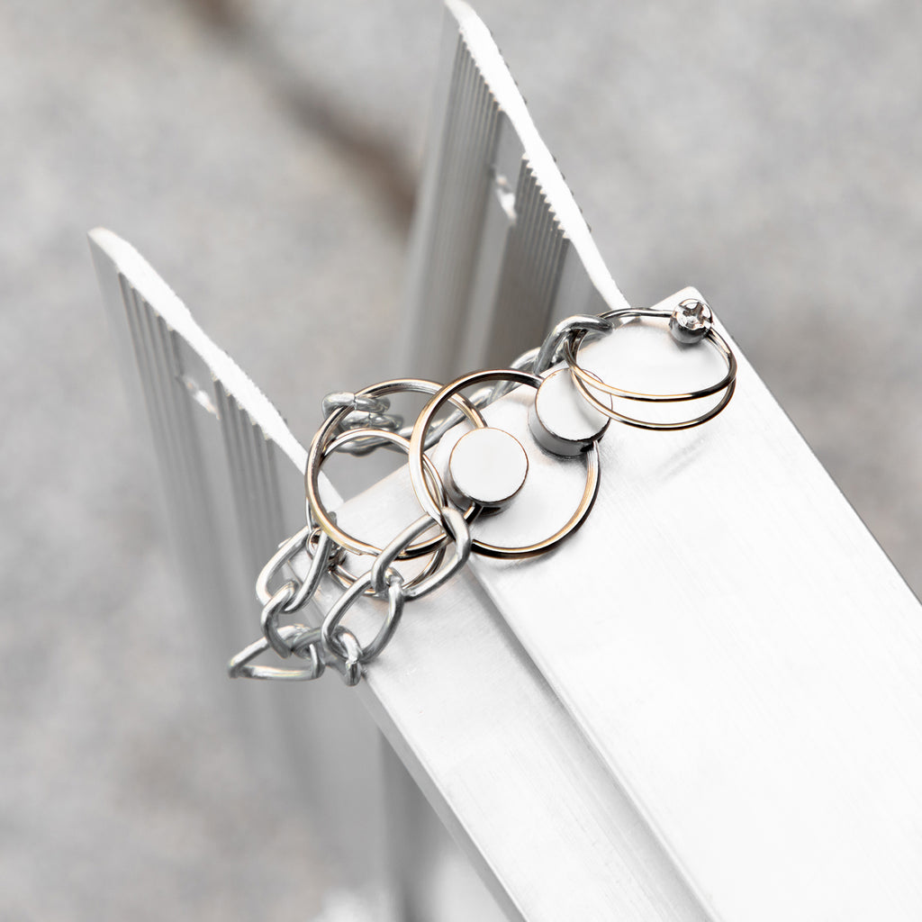 Foldable and Non-Slip Aluminum Wheelchair and Scooter Ramp for the Disabled, 305x73.5x5 cm, Silver