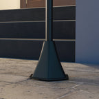 Outsunny Solar Garden Lamp 184cm High with Cold White LED Light and IP44, Black - Borgè