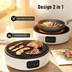 Infrared Electric Hot Plate 2000W Electric Cooker with Ø30cm Grill