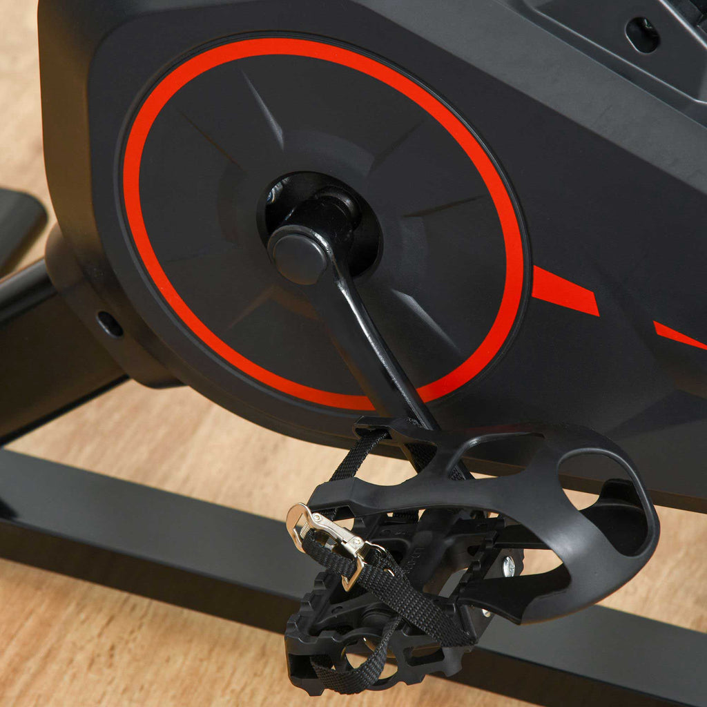 Professional Indoor Exercise Bike with Adjustable Seat, Monitor and 6kg Flywheel, Aerobic Fitness Training, 85×46×114cm