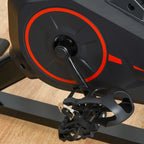 Professional Indoor Exercise Bike with Adjustable Seat, Monitor and 6kg Flywheel, Aerobic Fitness Training, 85×46×114cm