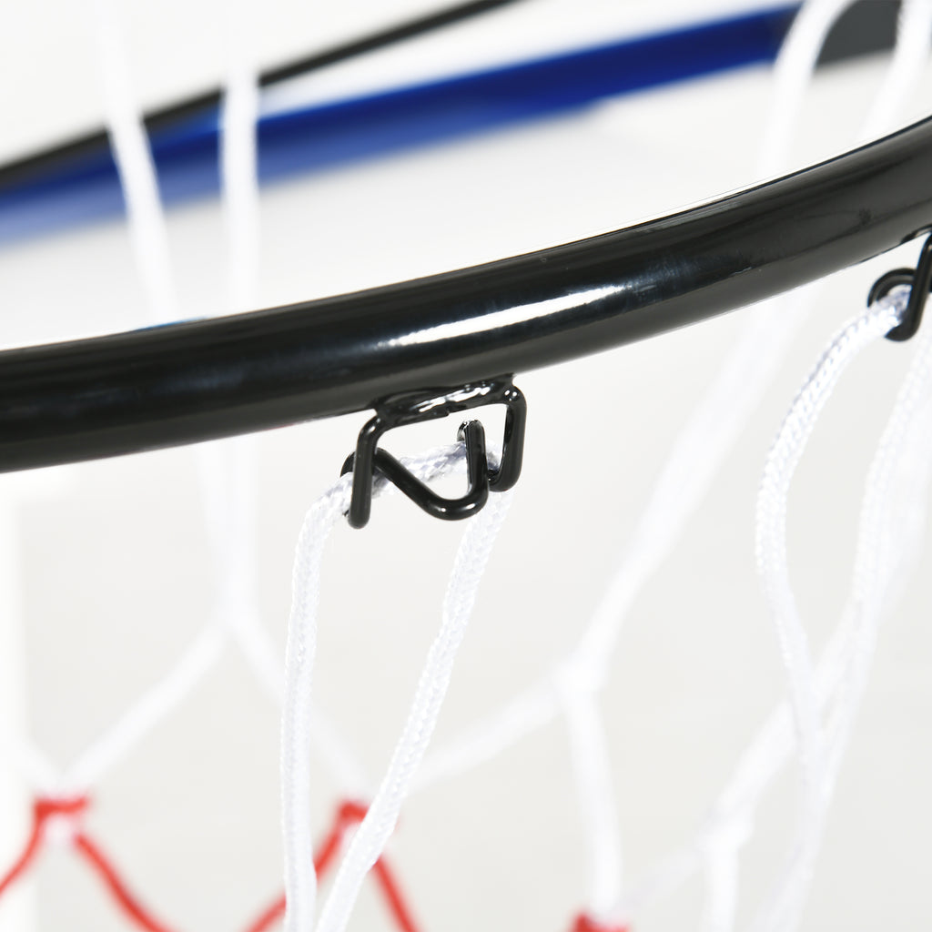 SPORTNOW Wall Basketball Hoop with Unbreakable Backboard and Steel Rim, 113x61x73 cm