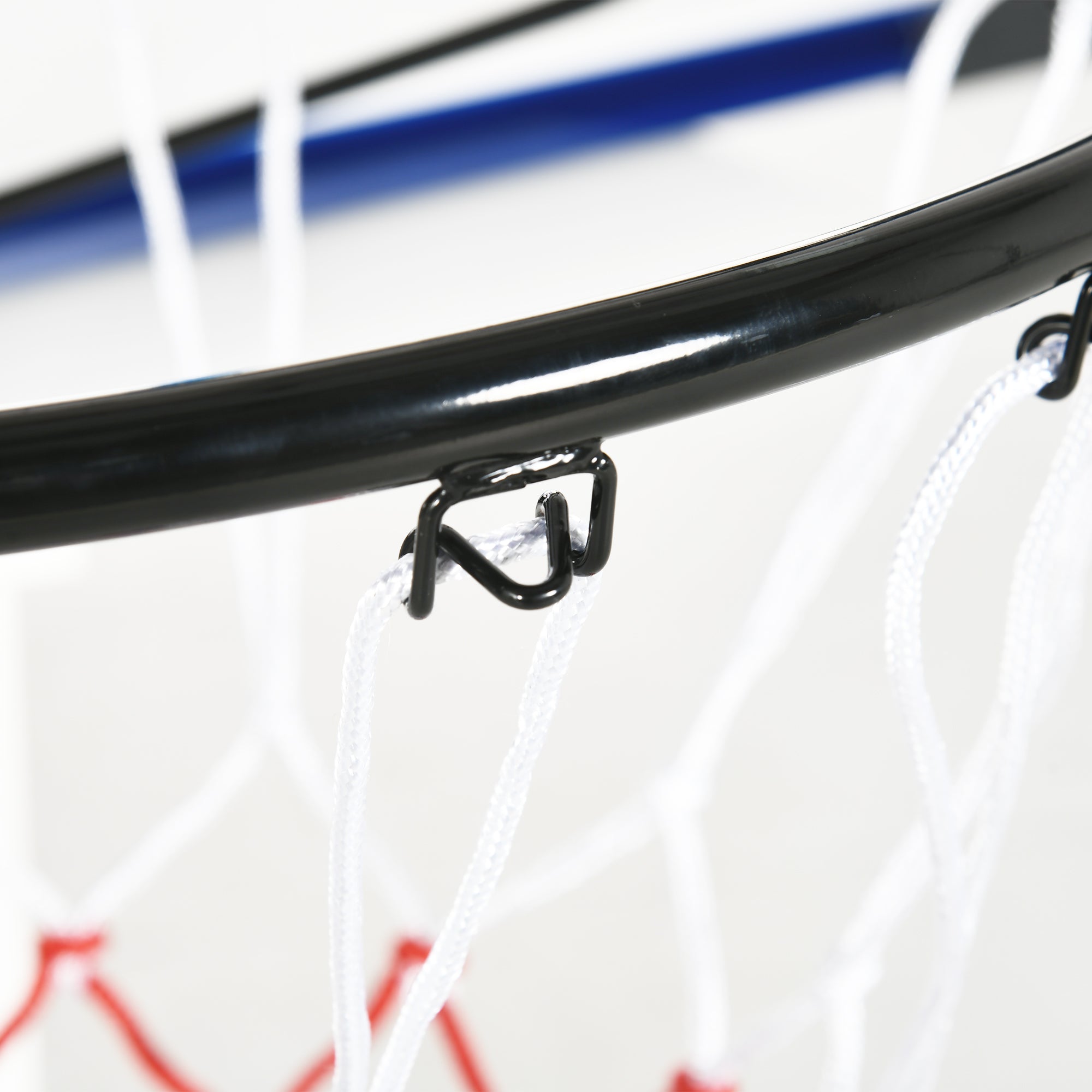 SPORTNOW Wall Basketball Hoop with Unbreakable Backboard and Steel Rim, 113x61x73 cm