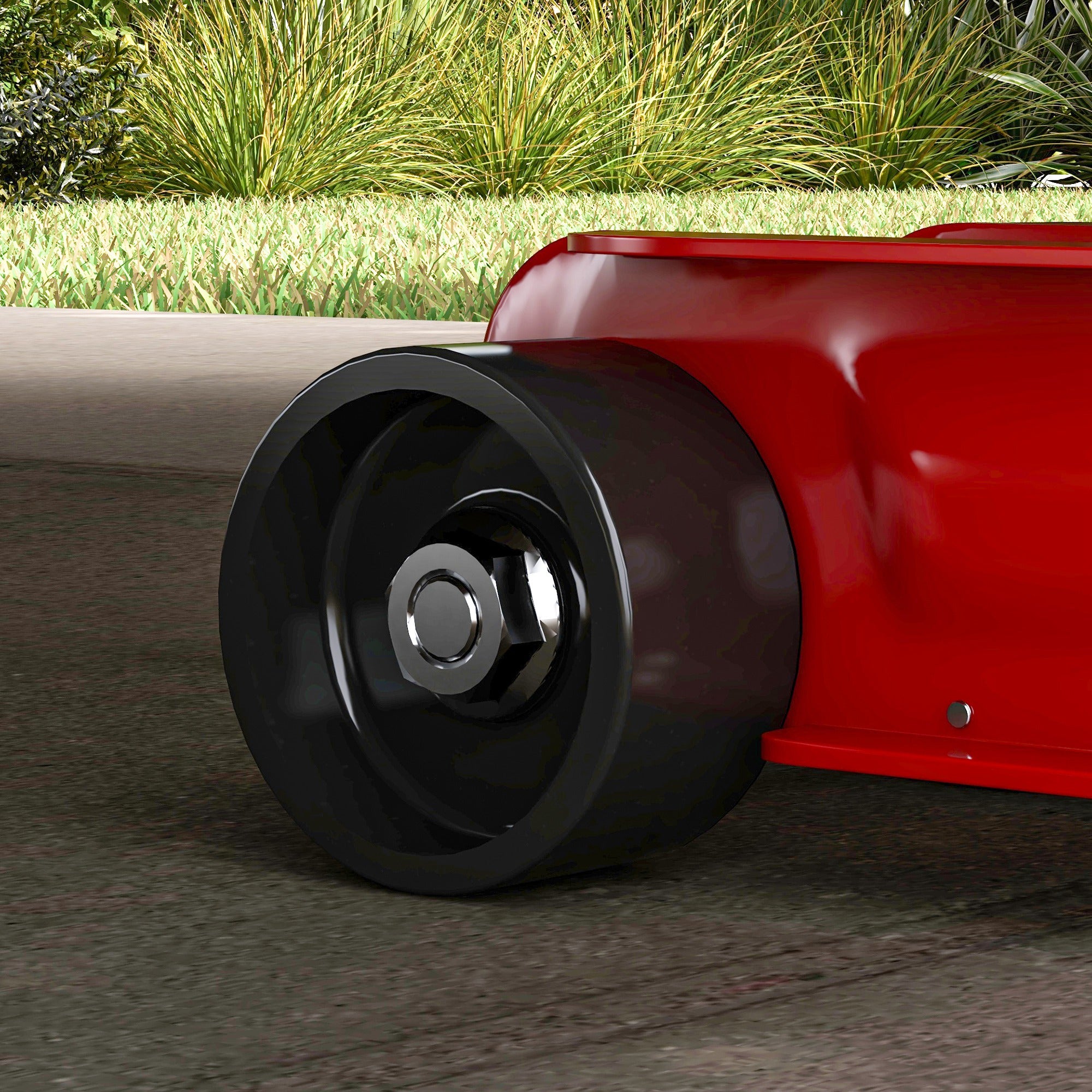 Hydraulic Jack Low Lift 8-38cm, Reinforced Steel with 2.5 Ton Capacity, Red