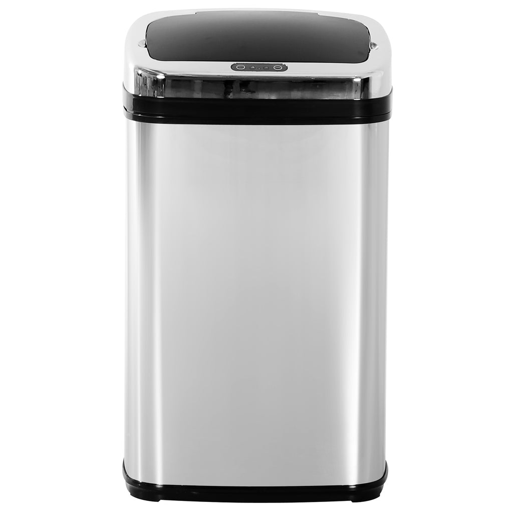 HOMCOM Elegant stainless steel waste bin with electronic opening sensor 30L - Borgè