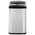 HOMCOM Elegant stainless steel waste bin with electronic opening sensor 30L - Borgè
