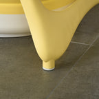 Foldable Bathtub for Children 0-3 Years with Temperature Indicator and Cushion, 81.5x50.5x23.5 cm, Yellow