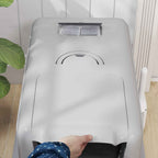 PawHut Enclosed Cat Litter Box with Steel Tray, Scoop and Filters, 40.5x60.5x41.5 cm, Grey and Silver