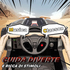 AIYAPLAY Electric Ride-On Toy Car for Kids 3-8 Years Old, 12V, Licensed by KAWASAKI, Dual Motor, Remote Control and Music, Yellow