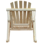 Garden Rocking Chair, Adirondack Style, Fir Wood, Ergonomic Design, Wood Color 96x66x98cm