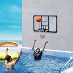 SPORTNOW Wall Basketball Hoop with Unbreakable Backboard and Steel Rim, 113x61x73 cm