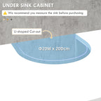 Kleankin Mobile under Bathroom Washa with 2 doors and 3 Open Wooden Conditions, 90x30x60cm, White - Borgè