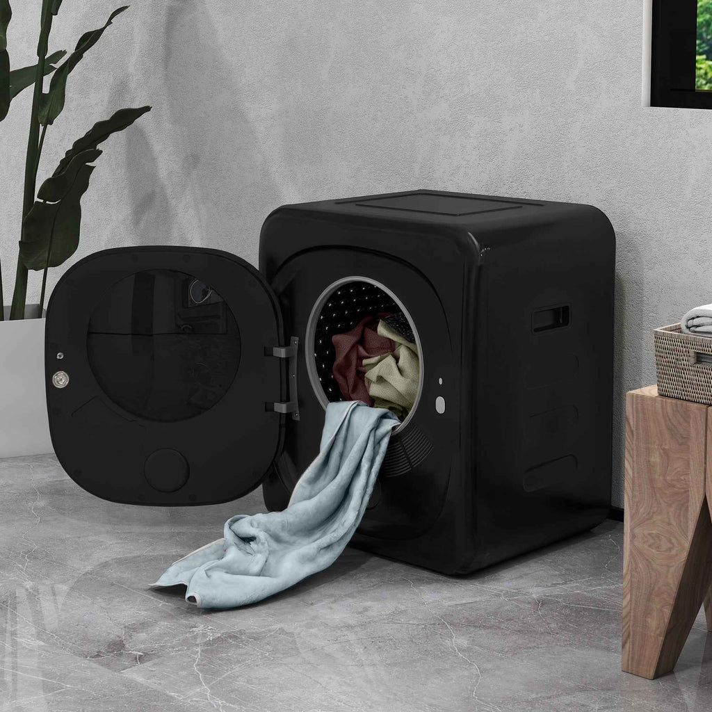 4kg Load Air Dryer with Timer and Smart Program, Stainless Steel and ABS, 48x40x56 cm, Black