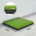 Outsunny 22 Pieces Synthetic Grass Mat, 30x30 cm, 25 mm Pile, Green