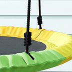 Nest Swing for Children 3-8 Years with Ropes and Straps, in PE and Oxford Fabric, 100x100x180 cm, Multicolored