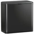 HOMCOM 8L Waste Bin with Stainless Steel Lid and Removable Inner Bucket, 29.7 x 17.4 x 30 cm, Black